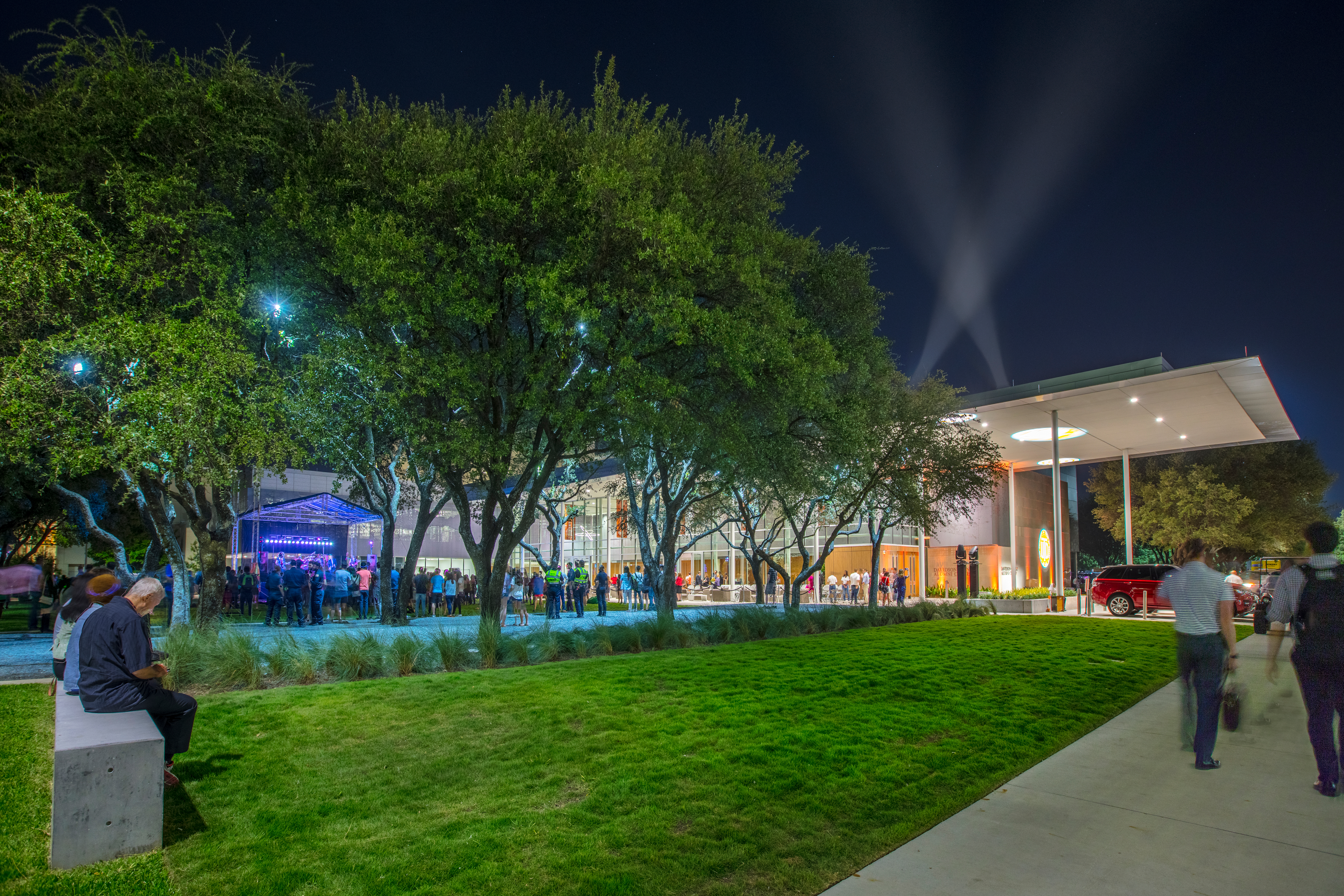 An outdoor concert on the Green capped the Sept. 7 festivities celebrating the new center, which is designed to provide a place for the University’s more than 100,000 alumni to connect with one another and the campus.