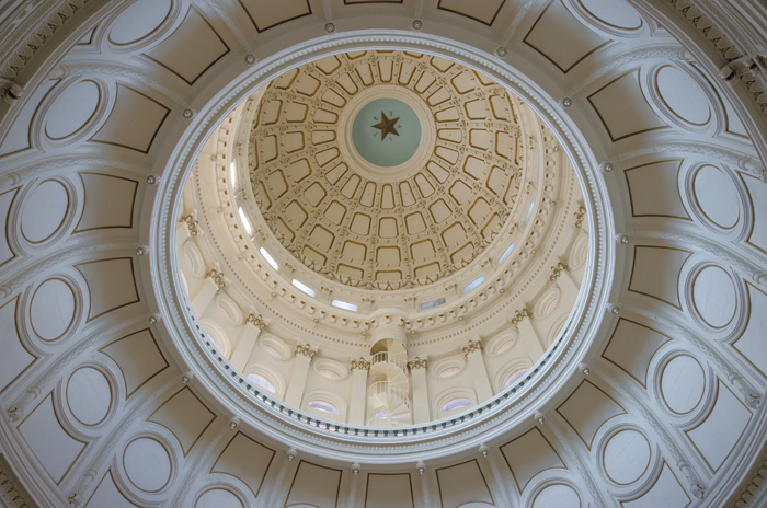 Photo of the inside of the Texas State Capitol rotunda