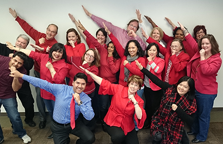 HR Wears Red