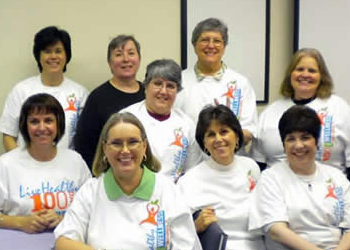 From left to right, Back row: Denice McGregor, Susie Kutchi, Jane Hoorman, Sue McInis;
Middle row: Michelle Sancen, Linda DePhillips, Vickie Bullock, Mary Jo Venetis;
Front row: Debbie Gilbert-Stadigh;
Not pictured: Nora Edwards.