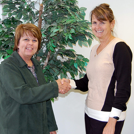 Merrie Tabbert (left) and former wellness manager Deborah Hamlin